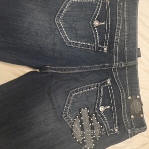 Harley-Davidson Dark Blue Boot Cut Jeans